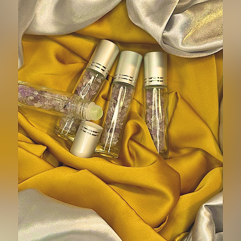 Gemstone/Crystal Filled RollerBall Bottles NWOT